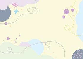 Minimal Abstract Pastel Background Banner vector