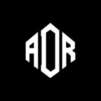 ADR letter logo design with polygon shape. ADR polygon and cube shape logo design. ADR hexagon vector logo template white and black colors. ADR monogram, business and real estate logo.