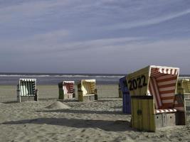 isla langeoog en el mar del norte foto