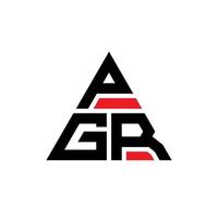 Diseño de logotipo de letra triangular pgr con forma de triángulo. monograma de diseño de logotipo de triángulo pgr. plantilla de logotipo de vector de triángulo pgr con color rojo. logotipo triangular pgr logotipo simple, elegante y lujoso.