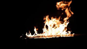 Fire torch burning blast explosions'  jungle fire campfire,