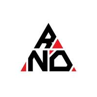 diseño de logotipo de letra de triángulo rno con forma de triángulo. monograma de diseño de logotipo de triángulo rno. plantilla de logotipo de vector de triángulo rno con color rojo. logotipo triangular rno logotipo simple, elegante y lujoso.