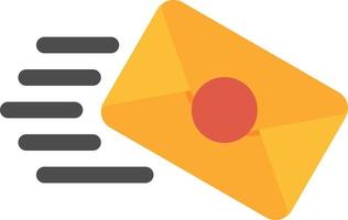 icono plano de correo vector