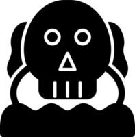 Skull Island Glyph Icon vector