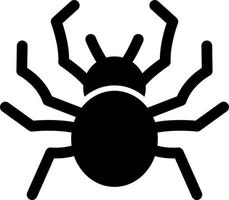 Spider Glyph Icon vector