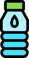 Water Flask Line Filled Icon vector