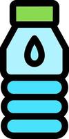 Water Flask Line Filled Icon vector