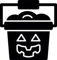 Trick or Treat Glyph Icon vector