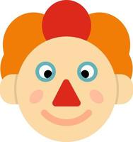 Clown Flat Icon vector