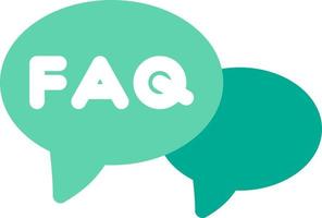 FAQ Flat Icon vector