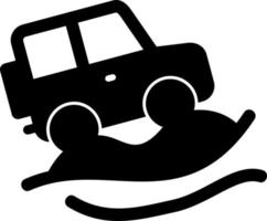 Desert Safari Glyph Icon vector