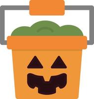 Trick or Treat Flat Icon vector
