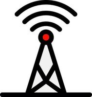 Broadcast Line Filled Icon vector