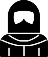 Female Bedouin Glyph Icon vector