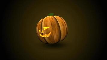 la zucca di Halloween gira e muove la bocca video