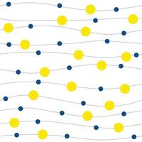 Light yellow and blue vector banners set of circles, spheres. Abstract circles. Vector art background.