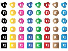 book half icon . web icon set . icons collection. Simple vector illustration.
