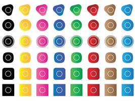 circle icon . web icon set . icons collection. Simple vector illustration.