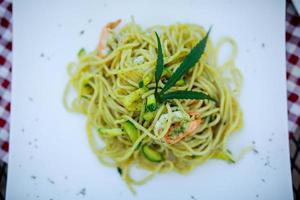 Spaghetti a mixture ofcannabis leaves, developed for health lovers in a new, licensed and legal form. Guaranteed safety, help relieve anxiety, reduce sadness. Concept Cannabis for health. photo