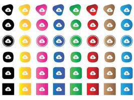 cloud arrow down icon . web icon set . icons collection. Simple vector illustration.