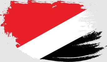 sealand principado de sealand bandera con textura grunge vector