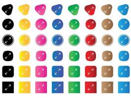 arrows angle expand icon . web icon set . icons collection. Simple vector illustration.