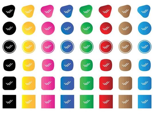 check icon . web icon set . icons collection. Simple vector illustration.