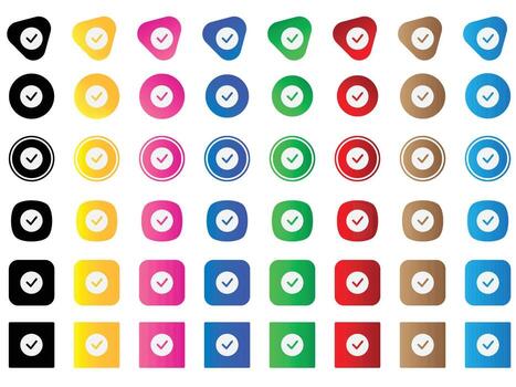 check circle icon . web icon set . icons collection. Simple vector illustration.