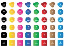 arrow bar up icon . web icon set . icons collection. Simple vector illustration.