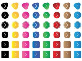 chevron right icon . web icon set . icons collection. Simple vector illustration.