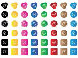 check icon . web icon set . icons collection. Simple vector illustration.