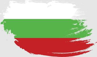 Bulgaria flag with grunge texture vector