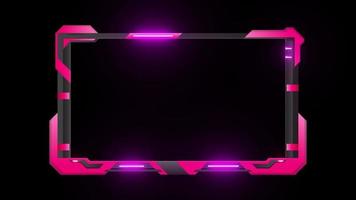 Stream Overlay twitch overlay Pink video frame transparent background