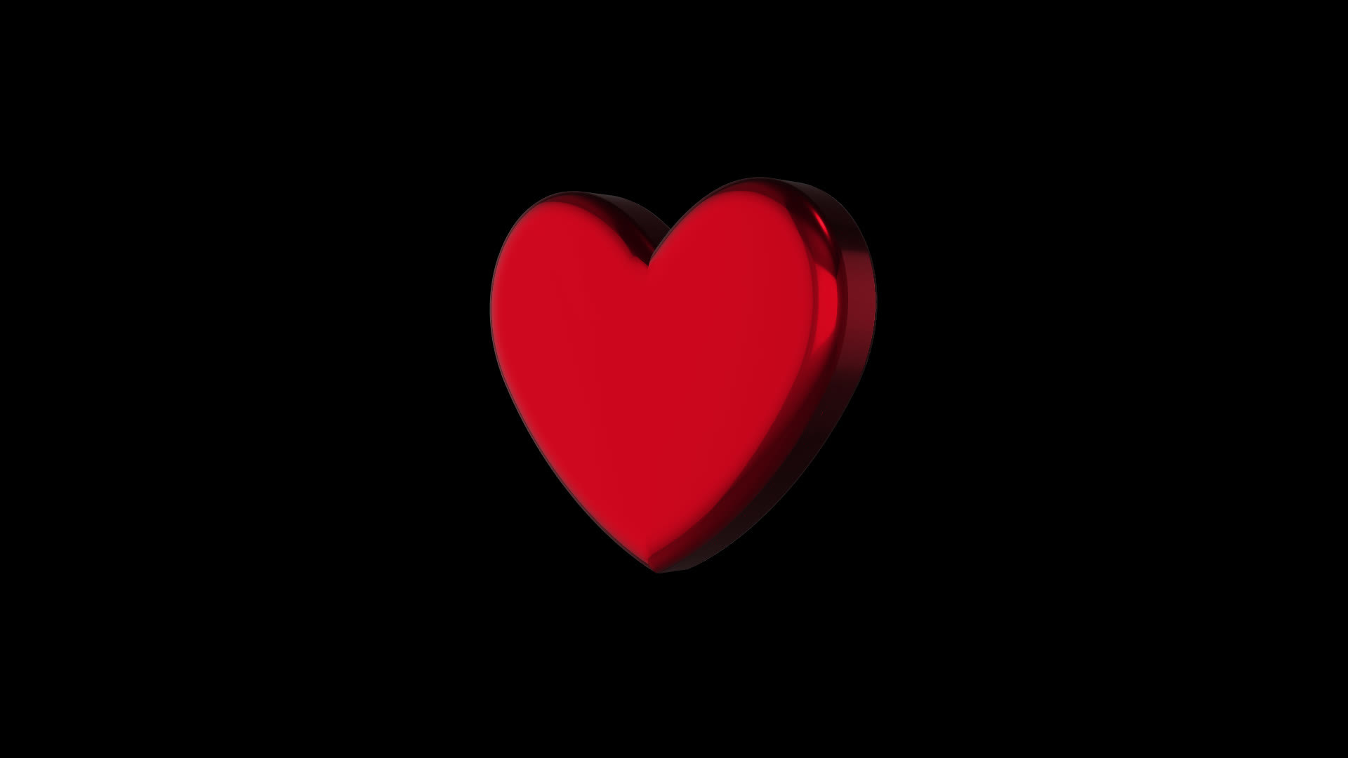 3d red Heart Love Transparent background Alpha free 9169679 Stock Video ...