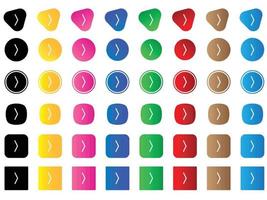 chevron compact right icon . web icon set . icons collection. Simple vector illustration.