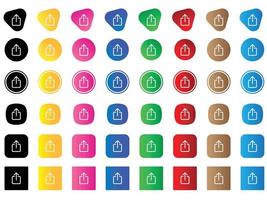 box arrow up icon . web icon set . icons collection. Simple vector illustration.