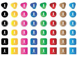 align bottom icon . web icon set . icons collection. Simple vector illustration.