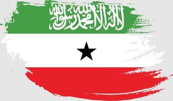 somaliland flag with grunge texture vector