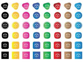 box icon . web icon set . icons collection. Simple vector illustration.