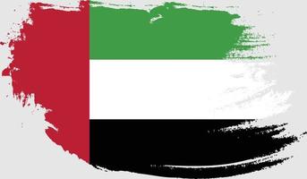 bandera de emiratos árabes unidos con textura grunge vector