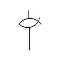 Christian symbol for Tattoo design vector