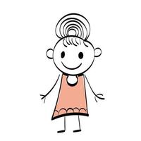 Funny Kid design over white background vector