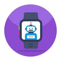 Modern design icon of ai watch vector