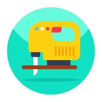 Flat design icon of machine vector