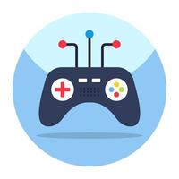 Vector design of game controller, flat design icon