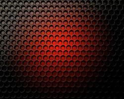 Red seamless 3D illustration background with dots and black gradient pattern. photo