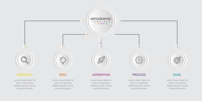 Business infographic. Infographic elements template. Vector illustration. Abstract elements of graph. Simple. Modern. Diagram with steps, options, parts or process. Creative concept for infographic.