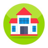 A beautiful design icon of home building vector