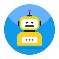 An icon design of talk bot vector
