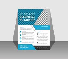 Corporate business flyer design and brochure cover page template design vector